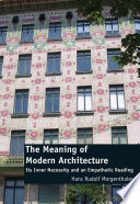 The Meaning of Modern Architecture book cover