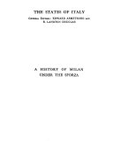 A History of Milan Under the Sforza book cover