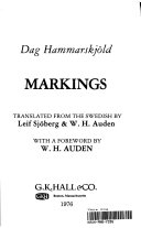 Markings book cover