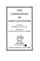 The Confessions of Saint Augustine book cover