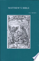 Matthew's Bible book cover