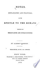 Notes, Explanatory and Practical, on the Epistle to the Romans book cover