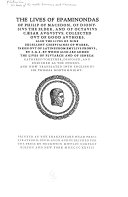 The Lives of the Noble Grecians and Romanes book cover