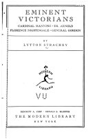 Eminent Victorians book cover