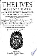 The Lives of the Noble Grecians and Romaines, book cover