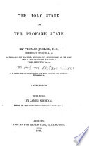 The Holy State, and the Profane State book cover