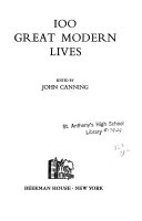 100 Great Modern Lives book cover