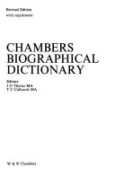 Chambers Biographical Dictionary book cover