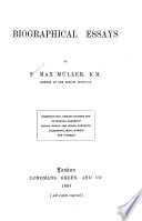 Biographical Essays book cover