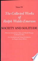 Society and Solitude book cover