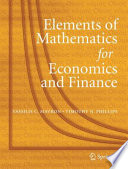 Elements of Mathematics for Economics and Finance book cover
