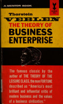 The Theory of Business Enterprise book cover