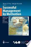 Successful Management by Motivation book cover