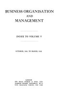 Business Organisation and Management book cover