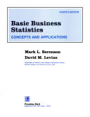 Basic Business Statistics book cover