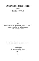 Business Methods and the War book cover