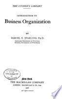 Introduction to Business Organization book cover
