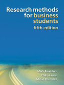 Research Methods for Business Students book cover