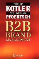 B2B Brand Management book cover