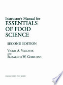 Instructor’s Manual for Essentials of Food Science book cover