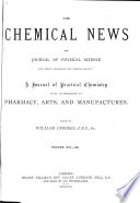 The Chemical News and Journal of Industrial Science book cover