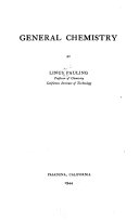 General Chemistry book cover