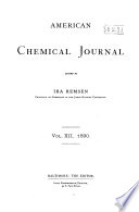American Chemical Journal book cover