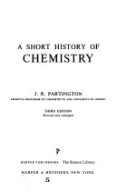 A Short History of Chemistry book cover