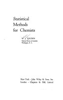Statistical Methods for Chemists book cover