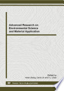 Advanced Research on Environmental Science and Material Application book cover