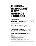 Chemical Technicians' Ready Reference Handbook book cover