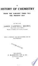 A History of Chemistry from the Earliest Times Till the Present Day book cover
