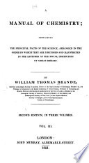 A Manual of Chemistry book cover