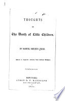 Thoughts on the Death of Little Children book cover
