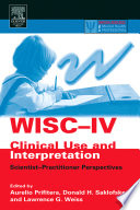 WISC-IV Clinical Use and Interpretation book cover