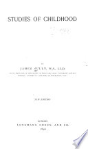 Studies of Childhood book cover