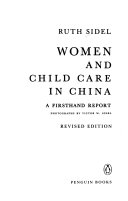 Women and Child Care in China book cover