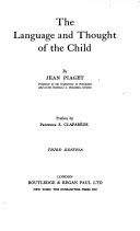 The Language and Thought of the Child book cover