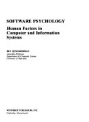 Software Psychology book cover
