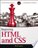 Beginning HTML and CSS book cover