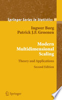Modern Multidimensional Scaling book cover