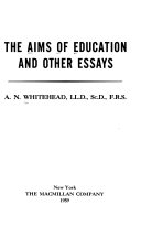 The Aims of Education and Other Essays book cover