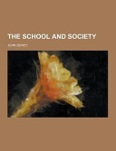 The School and Society book cover