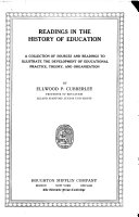 Readings in the History of Education book cover