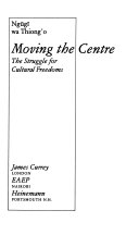 Moving the Centre book cover
