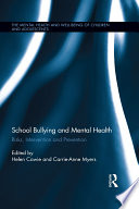 School Bullying and Mental Health book cover