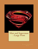 Man and Superman book cover