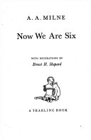 Now We are Six book cover