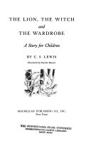 The Lion, the Witch and the Wardrobe book cover