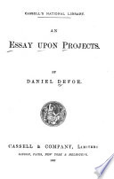 An Essay Upon Projects book cover